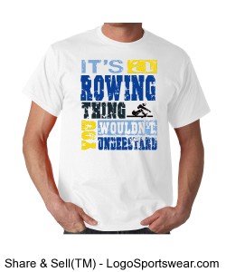 Rowing Thing T-Shirt with Name on back Design Zoom